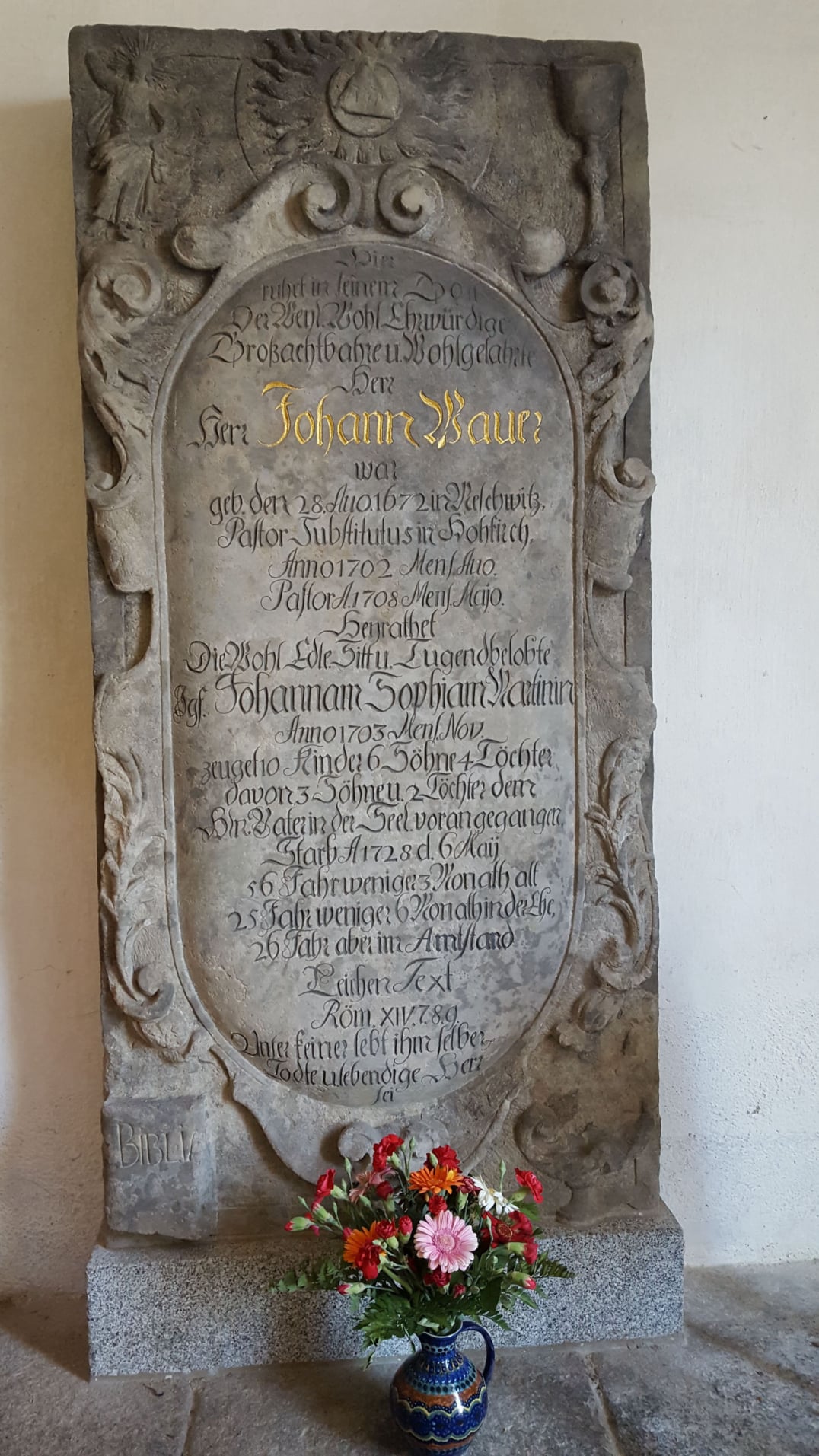Epitaph Pfr. Johann Wauer / Jan Wawer